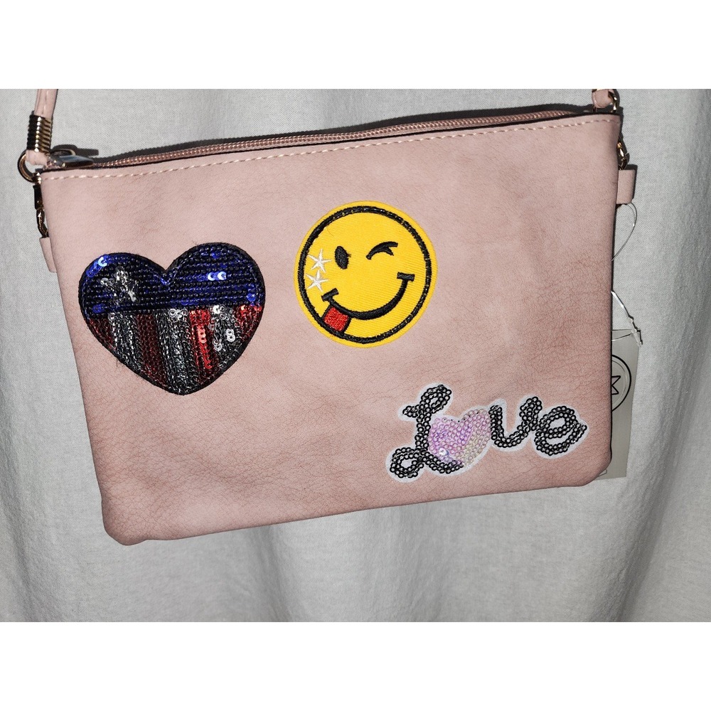 New Moda‎ crossbody purse light pink